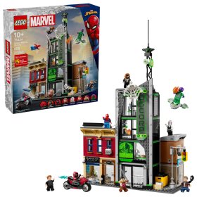 Lego Marvel 76324 Spider-Man contro Oscorp con 8 minifigure e accessori a tema