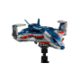 Lego Marvel 76325 Avengers: Age of Ultron Quinjet Aereo con Moto e 5 Minifigure tra cui Iron Man Black Widow e Ultron