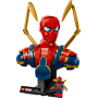 Lego Marvel 76326 Busto di Iron Spider-Man con minifigure con armatura di Iron Man completa di 2 braccia meccaniche mobili