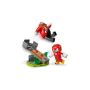 Lego Sonic The hedgehog 77005 Knuckles vs. il Mech Egg Crusher del Dr. Eggman