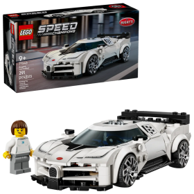 Lego Speed 77240 Hyper Sports Car Bugatti Centodieci con alettone posteriore e tubi di scappamento
