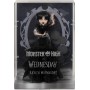 Mattel HXJ03 Monster High Rave'N Mercoledì in abito nero in stile gotico con accessori premium e supporto