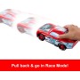 Mattel HXJ34 Cars - Saetta McQueen Corsa Globale Derapa e Sfreccia con 2 modalità rettilineo e sfreccia e 4 coni