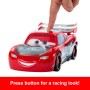 Mattel HXJ34 Cars - Saetta McQueen Corsa Globale Derapa e Sfreccia con 2 modalità rettilineo e sfreccia e 4 coni