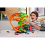 Mattel JBM73 Hot Wheels City - T-Rex Battaglia Infuocata playset stazione dei pompieri con dinosauro e pista