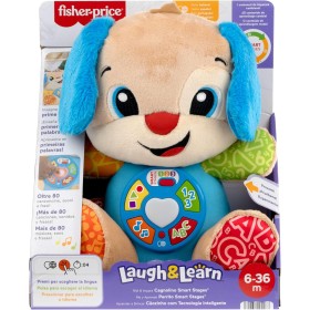 Fisher-Price JFD26 Ridi e Impara Cagnolino Smart Stages Multilingue per l'apprendimento