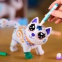 CRAYOLA 74-7518 Washimals Jumbo Pets Big Jenny gattina da 15cm con 5 Pennarelli e Spazzolina