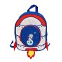 MonTravel Valigia Trolley Cavalcabile per Bambini con Asta Telescopica Poggiapiedi e Zainetto Spaceman