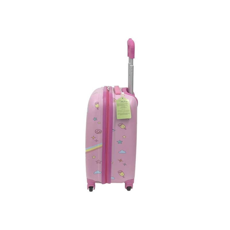 MonTravel Set Trolley Unicorno per Bambini Pezzi Valigia Rigida