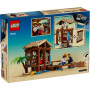 Lego One Piece 75636 La capanna del Villaggio Foosha con barca e minifigure di Shanks Luffy e Makino