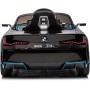 Macchina Elettrica per Bambini BMW I4 Telecomandata 12v con Fari a Led Bluetooth Cinture di Sicurezza a 3 Punti