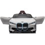 Macchina Elettrica per Bambini BMW I4 Telecomandata 12v con Fari a Led Bluetooth Cinture di Sicurezza a 3 Punti