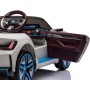 Macchina Elettrica per Bambini BMW I4 Telecomandata 12v con Fari a Led Bluetooth Cinture di Sicurezza a 3 Punti