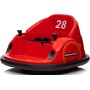 Autoscontro Elettrico 12V per Bambini Giostrina Bumper Car girevole 360 con Telecomando Cintura di Sicurezza Luci a Led