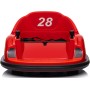 Autoscontro Elettrico 12V per Bambini Giostrina Bumper Car girevole 360 con Telecomando Cintura di Sicurezza Luci a Led