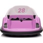 Autoscontro Elettrico 12V per Bambini Giostrina Bumper Car girevole 360 con Telecomando Cintura di Sicurezza Luci a Led