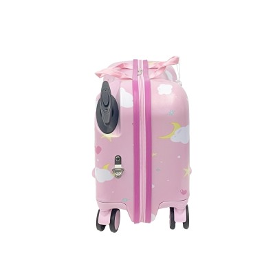 MonTravel Valigia Trolley Unicorno Cavalcabile per Bambini con Asta Telescopica Poggiapiedi e Zainetto MT-025 Horse