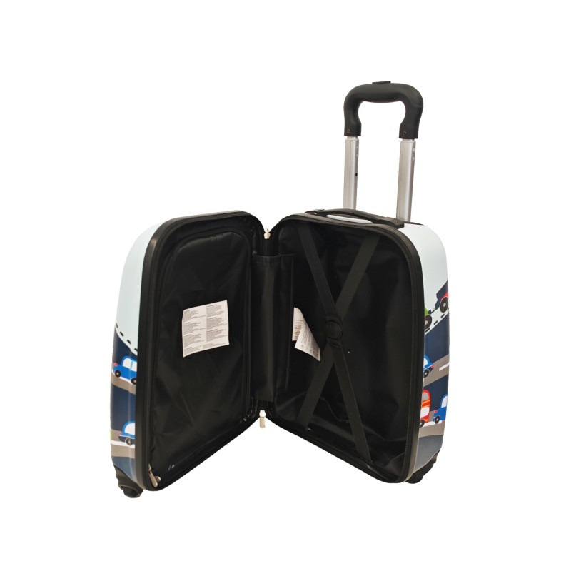 Set Valigia E Zaino Per Bambini COSTWAY - Con Ruote 360°, Maniglia Regolabile, Design Divertente - Foto 2