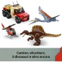 LEGO Jurassic World 76976 Missione Aerea con Spinosauro e Quetzalcoatlus con 2 Dinosauri Elicottero Camion e 4 Minifigure