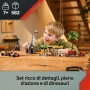 LEGO Jurassic World 76973 Alla Ricerca del Raptor e del Titanosauro con 2 Dinosauri un Fuoristrada una Moto e 3 Minifigure