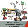 LEGO Jurassic World 76973 Alla Ricerca del Raptor e del Titanosauro con 2 Dinosauri un Fuoristrada una Moto e 3 Minifigure
