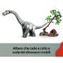 LEGO Jurassic World 76973 Alla Ricerca del Raptor e del Titanosauro con 2 Dinosauri un Fuoristrada una Moto e 3 Minifigure