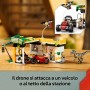 LEGO Jurassic World 76973 Alla Ricerca del Raptor e del Titanosauro con 2 Dinosauri un Fuoristrada una Moto e 3 Minifigure