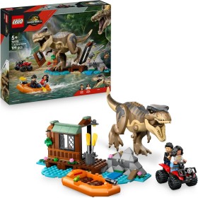 LEGO Jurassic World 76975 Fuga sul Fiume dal T. Rex Set Interattivo con Dinosauro Barca Veicolo ATV e 2 Minifigure LEGO Jurassic World 76975 Fuga sul Fiume dal T. Rex Set Interattivo con Dinosauro Barca Veicolo ATV e 2 Minifigure