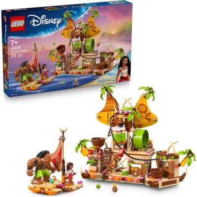 LEGO Disney Oceania II 43258 Il Barcone dei Kakamora con Barca e 2 Minifigure di Vaiana e Maui