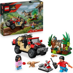 LEGO Jurassic World 76972 Fuga dal Raptor sul Fuoristrada con 2 figure di Dinosauro una Macchina e 2 Minifigure LEGO Jurassic World 76972 Fuga dal Raptor sul Fuoristrada con 2 figure di Dinosauro una Macchina e 2 Minifigure