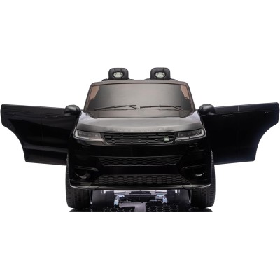 Auto Elettrica 24V per Bambini 2 Posti Range Rover Sport con Sedile in Pelle Cintura 3 Punti Telecomando