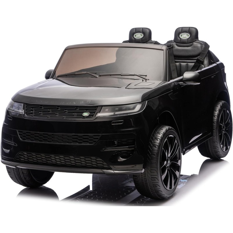 Auto Elettrica 24V per Bambini 2 Posti Range Rover Sport con Sedile in Pelle Cintura 3 Punti Telecomando