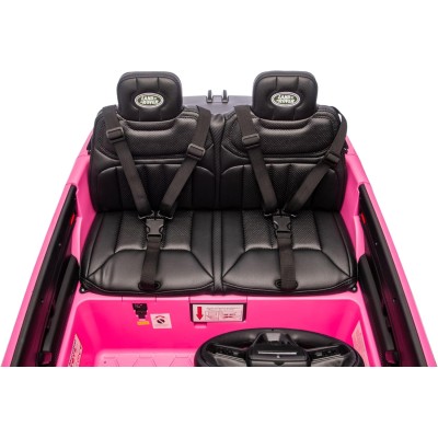 Auto Elettrica 24V per Bambini 2 Posti Range Rover Sport con Sedile in Pelle Cintura 3 Punti Telecomando