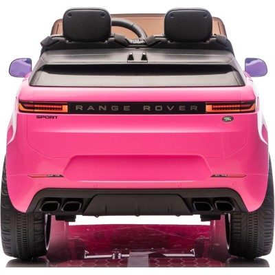 Auto Elettrica 24V per Bambini 2 Posti Range Rover Sport con Sedile in Pelle Cintura 3 Punti Telecomando