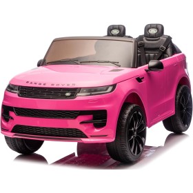 Auto Elettrica 24V per Bambini 2 Posti Range Rover Sport con Sedile in Pelle Cintura 3 Punti Telecomando