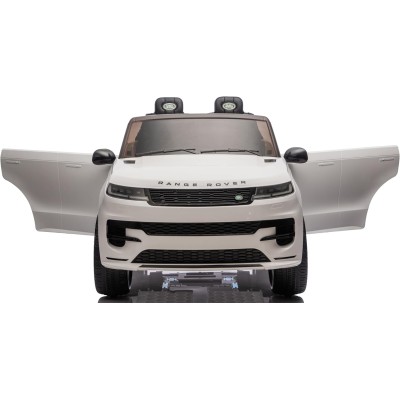 Auto Elettrica 24V per Bambini 2 Posti Range Rover Sport con Sedile in Pelle Cintura 3 Punti Telecomando