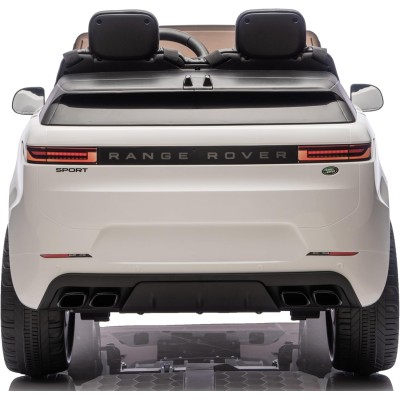 Auto Elettrica 24V per Bambini 2 Posti Range Rover Sport con Sedile in Pelle Cintura 3 Punti Telecomando