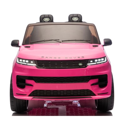 Auto Elettrica 24V per Bambini 2 Posti Range Rover Sport con Sedile in Pelle Cintura 3 Punti Telecomando