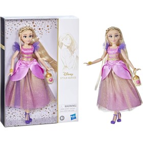 Hasbro F1247  Disney Princess Style - Rapunzel inabito viola lussureggiante con un corpetto incrociato e spalle a sbuffo Hasbro F1247  Disney Princess Style - Rapunzel inabito viola lussureggiante con un corpetto incrociato e spalle a sbuffo