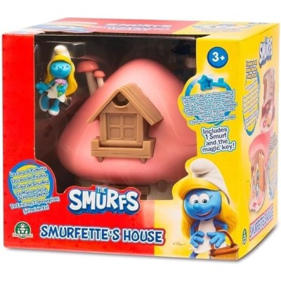 Giochi Preziosi PUF20 I Puffi Casa Magica di Puffetta che si apre con 1 statuetta da 6cm e accessori