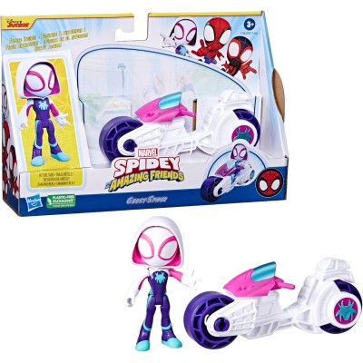 Hasbro F7461 Spidey e i Suoi Fantastici Amici - Motociclo con Ghost Spider