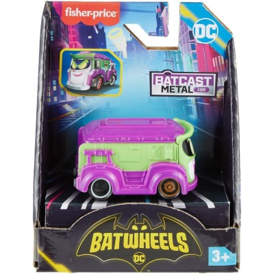 Fischer Price HML14 - DC Batwheels Prank The Joker Van Veicolo in scala 1:55