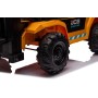Muletto Elettrico per Bambini 12V Telecomandato Forche Elettriche con Leva Reale Suoni e Luci Carrello Elevatore JCB