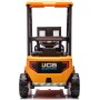 Muletto Elettrico per Bambini 12V Telecomandato Forche Elettriche con Leva Reale Suoni e Carrello Elevatore JCB