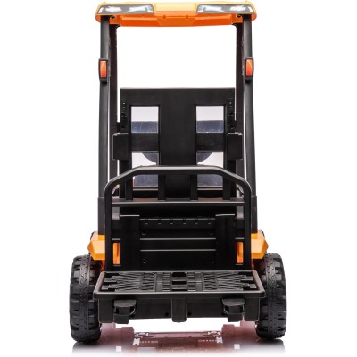 JCB Carrello Elevatore Elettrico per Bambini 12V Muletto Cavalcabile con Telecomando Forche Funzionanti
