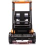 Muletto Elettrico per Bambini 12V Telecomandato Forche Elettriche con Leva Reale Suoni e Luci Carrello Elevatore JCB