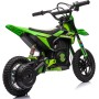 Moto Elettrica per Bambini Thunder Cross 24V 250W sedile in pelle accensione chiave acceleratore a manopola portata max 63kg