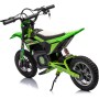 Moto Elettrica per Bambini Thunder Cross 24V 250W sedile in pelle accensione chiave acceleratore a manopola portata max 63kg