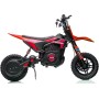 Moto Elettrica per Bambini Thunder Cross 24V 250W sedile in pelle accensione chiave acceleratore a manopola portata max 63kg