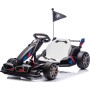 Go Kart Elettrico BMW per Bambini 24V con Sedile Regolabile 6-12 Anni Luci LED 2 Velocità Modalità Drift